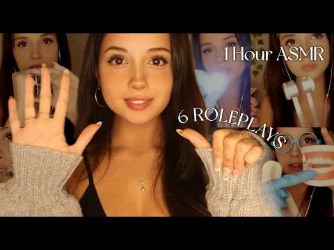 1 Hour ASMR with 6 Roleplays –  200K Special
