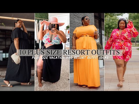 10 PLUS SIZE VACATION & RESORT OUTFIT IDEAS FOR A LARGE BELLY | RESORT WEAR | From Head to Curve