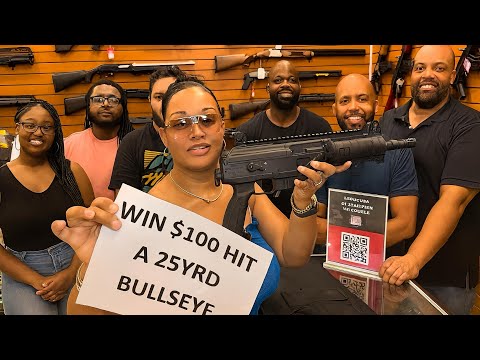 $100 CASH if You Can Hit This 25 Yard Bullseye!