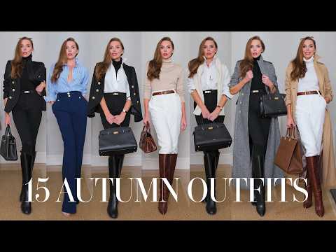 15 Pre-Fall Transitional Autumn Outfit Ideas Haul 🍂 Boots, Coats, Knits, Trousers