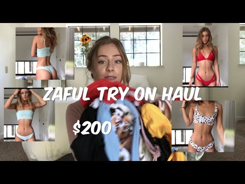 $200 on ZAFUL?!?  BIKINI TRY ON HAUL| DAISYKEECH
