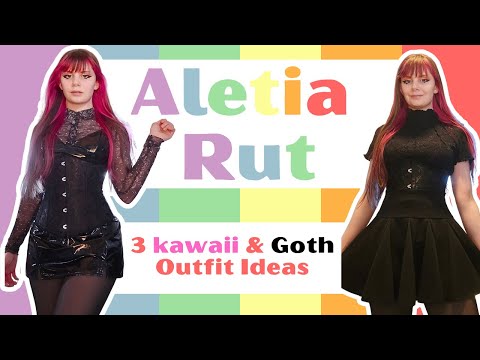 3 kawaii Goth outfits | get ready with me | alternative fashion | Aletia Rut