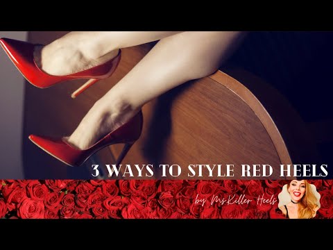 3 OUTFIT IDEAS HOW TO STYLE RED PATENT LEATHER HIGH HEELS