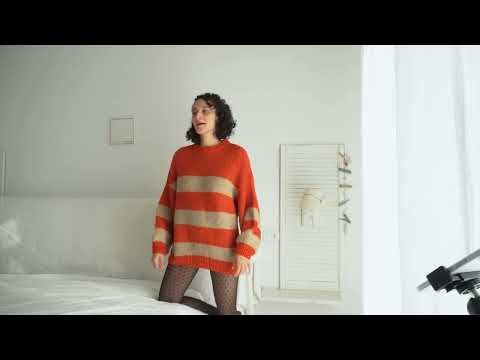 [4K] Ariannys prueba las medias negras a pois by Tezenis