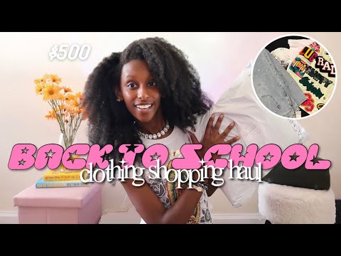 $500+ back to school clothing haul ☆ + try on | fashionova, apple, more