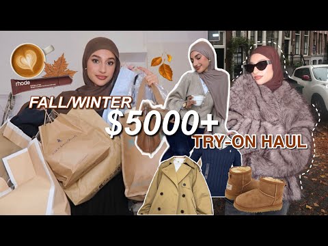$5000+ FALL/WINTER TRY ON HAUL🍂(polene, uggs, lululemon)