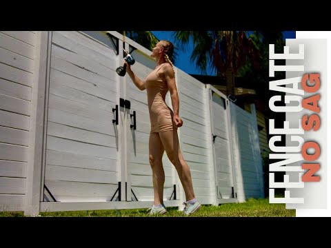 8ft PRIVACY FENCE with no sag GATE