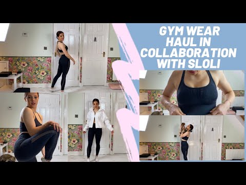 ACTIVE WEAR LEGGINGS SPORTS BRA COAT TRY ON HAUL IN COLLABORATION WITH SLOLI EMILY MONKS 🦋