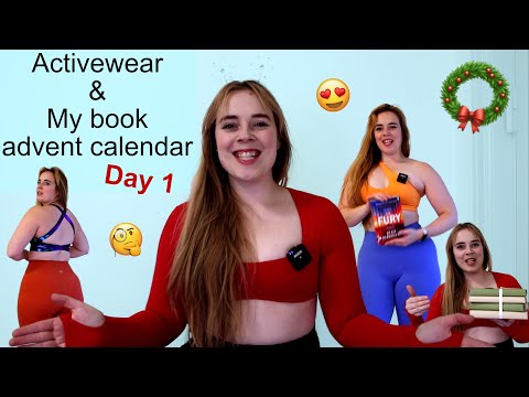 Activewear Outfits To Match Book Covers | Book Advent Calendar Day 1 | Cute Outfits & Good Reads!