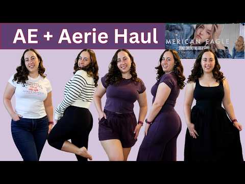 Aerie + AE Haul | Let's talk the Sydney Sweeney ad + review some new looks for summer and fall!
