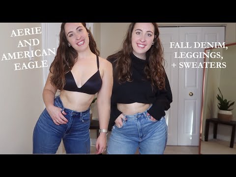 Aerie and AE | Leggings, Denim, and Sweater Haul