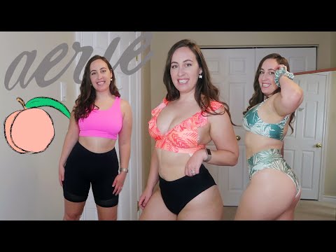 AERIE Bikinis, Shorts, and All Things Pink! Haul + Review