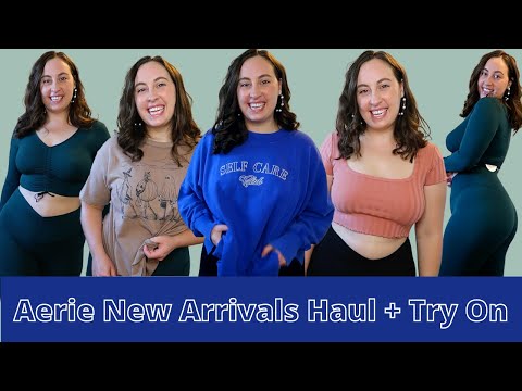 Aerie Haul | Fall 2022 Cozy Clothes, Cute Sets, and Amazing Leggings for Curvy Women!