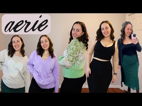 Aerie New Arrivals Haul | Real Me Bootcut Leggings, Super Soft Sweaters, and More!