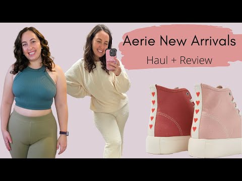Aerie New Arrivals Haul | Real Me Leggings, Flares, Matching Sets, and More!