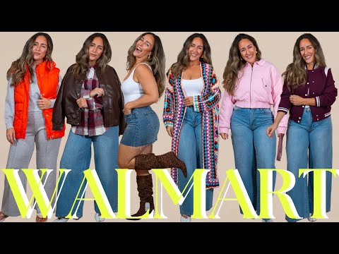Affordable Fall Try On Haul w/ @Walmart | Pear Shaped Curvy Butt Small Waist | Size 8-10 & M-L