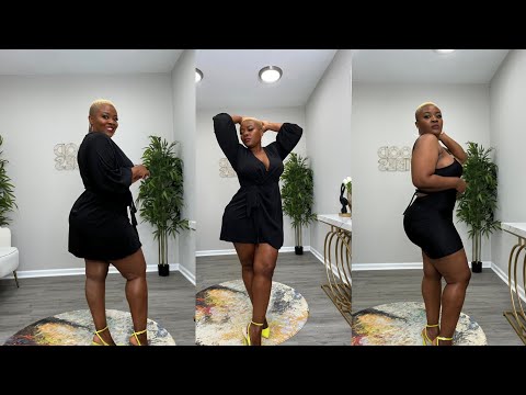 All Black Outfits Try on Haul | Curvy Fashion