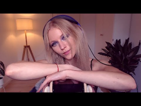 ASMR | 45+ min. ear massage, ear cupping, finger flutters, sticky sounds, breathing… | 3dio