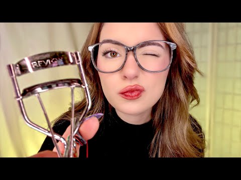 ASMR Bestie does your Makeup IN CLASS 🏫 FAST & AGGRESSIVE Personal Attention