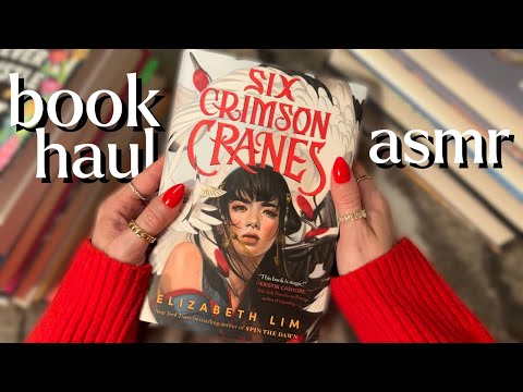ASMR Book Haul! (close clicky whispers, no tapping)