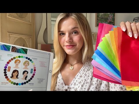 ASMR Colour Analysis Roleplay 🌈 (gentle soft spoken personal attention)
