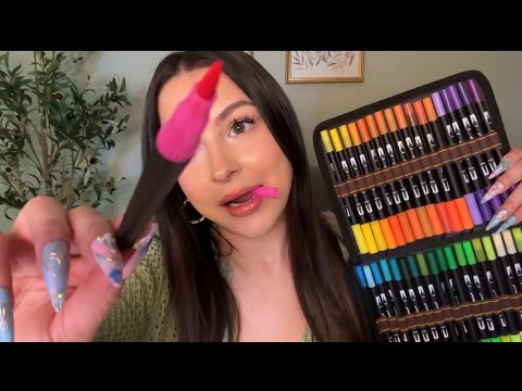 ASMR Drawing on your face 👩🎨