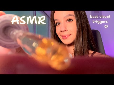 ASMR ✨ The Most Tingling VISUAL TRIGGERS for Sweet Sleep ⭐️🌙 (coconut rain, eye exam, mouth sounds)