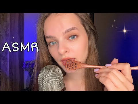ASMR 🍯 Honey Spoon Mouth Sounds