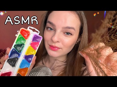 ASMR 🎧 Super Tingly Mouth Sounds 💋 (spiderweb 🕸️, paint 🎨, scratching ✨)