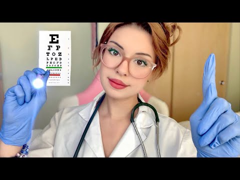 ASMR Fast & Aggressive Full Body Exam, Eye, Orbital, Light, Physical, Cranial Nerve Medical Roleplay