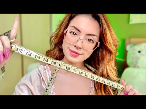 ASMR Fast & Aggressive Measuring You, Personal Attention & FOCUS ON ME ⚡ Skincare & Sketching You ⚡