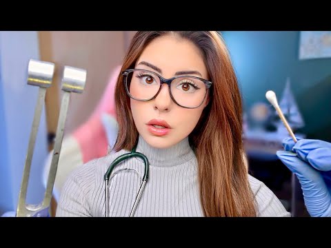 ASMR FASTEST Ear Exam Hearing Test Doctor Roleplay 👂 Ear Cleaning, Medical Otoscope, Beep
