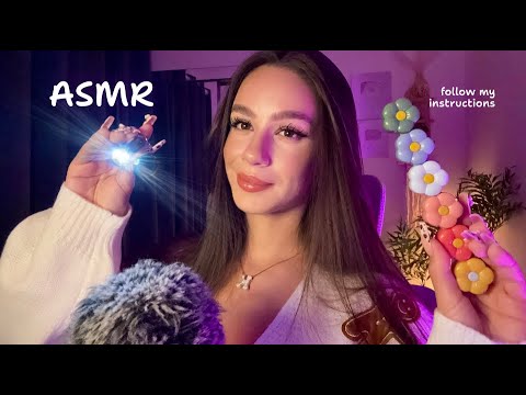 ASMR Follow My Instructions For Sleep πβ€οΈ(Eyes Closed at 05:03)