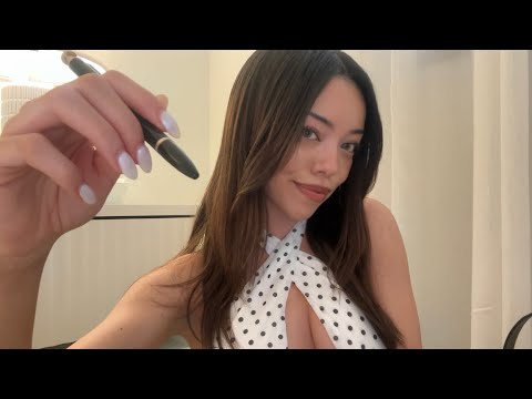 ASMR Girl In The Back Of The Class Draws On You! *personal attention*