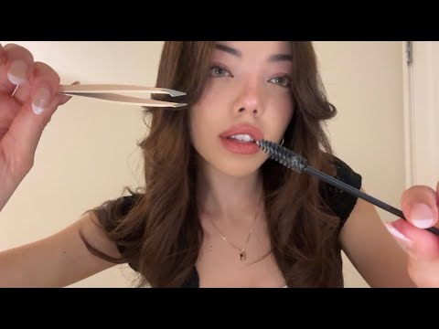 ASMR Girl In The Back Of The Class Plucks Your Eyebrows! *personal attention, plucking sounds*