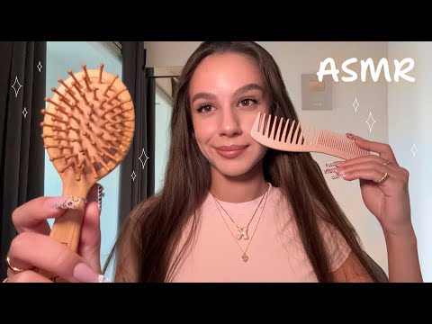 ASMR hair clipping, curling, manicure and makeup 💄 fast and aggressive (invisible clips)