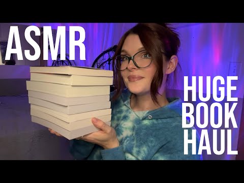 ASMR | Huge Book Haul Pt. 1 (whispered, tapping)