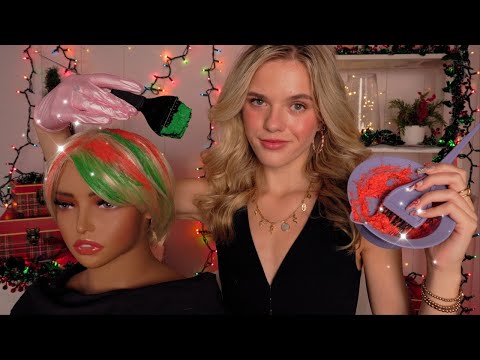 ASMR Jersey Hair Salon Roleplay 💋 Giving Gina A Holiday Hair Makeover 🎄(funny + gossip)