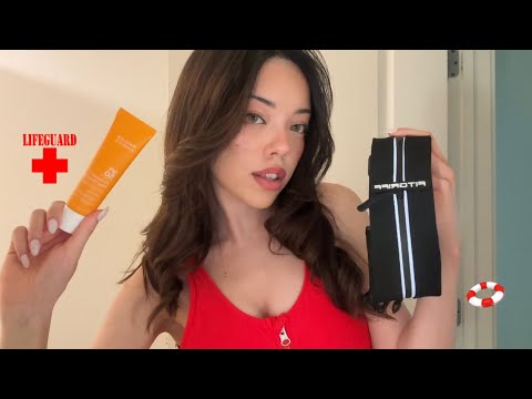 ASMR Lifeguard Interviews You! 🌊🛟 *water sounds, questions*