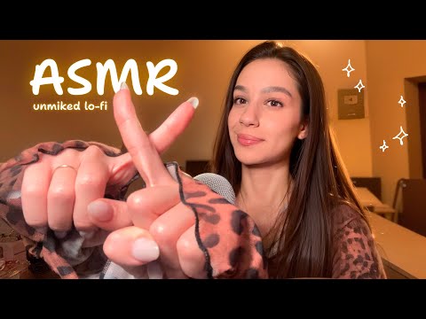 ASMR LO-FI FAST GENTLE UNPREDICTABLE ~ plucking energy, hand movements, etc 🤍 (no mic)