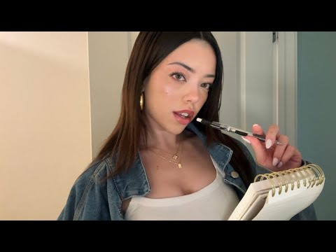 ASMR Mean Valley Girl Draws You! *personal attention*