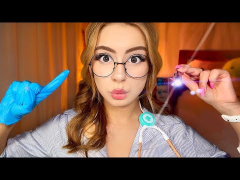 ASMR Nurse but YOU’RE her FIRST PATIENT 👀 FAST Medical Exam, Cranial Nerve, Eyes, Ears for SLEEP ✨