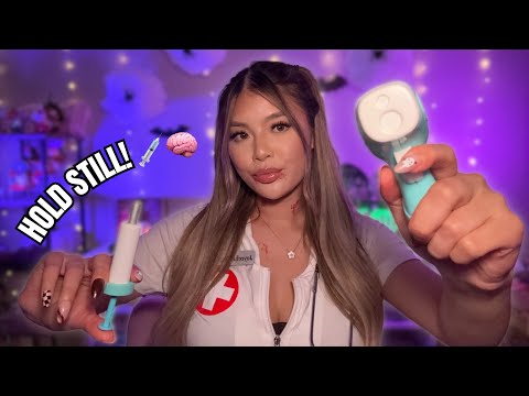 ASMR Nurse Exam Gone Wrong🩺😳 | Eyes, Brain & Teeth Exam (Personal Attention)