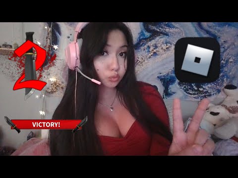 ASMR Playing Murder Mystery 2 on Roblox! (💢◕▽◕)Ↄ🔪