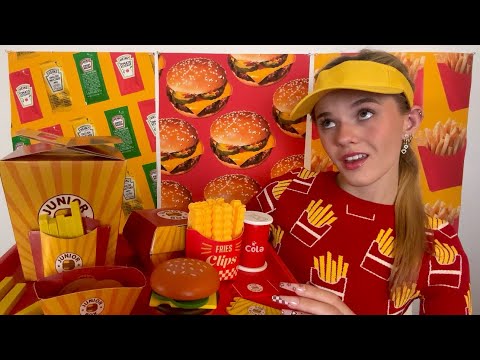 ASMR Sassy Fast Food Employee Roleplay 🍔🍟🙄 (humour + tingles)
