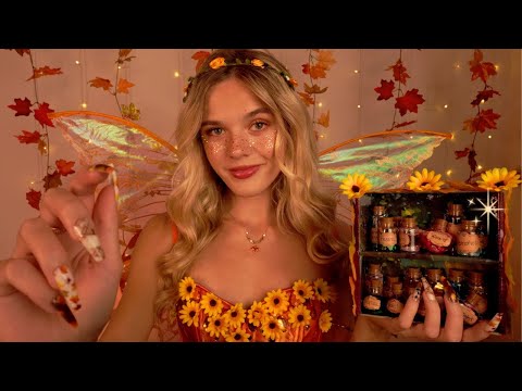 ASMR Sweet Fall Fairy Gives You An Autumnal Makeover 🍁🍂✨ (casting potions & healing you)