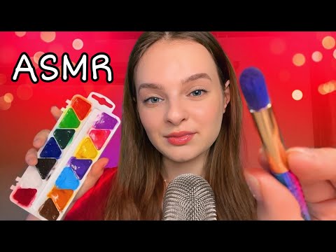 ASMR The Best Visual Triggers Mouth Sounds🌙 (face painting, eye cleaning, spoon, makeup)