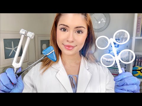 ASMR The FASTEST Cranial Nerve Exam Doctor Roleplay EVER ⚡️Medical Examination, Eye, Light, Ear Test