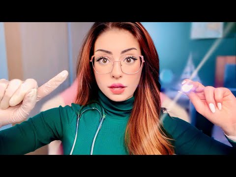 ASMR THE FASTEST Eye Exam RP ⚡ Orbital, Light ,Cranial Nerve Examination Detailed Medical Roleplay ⚡