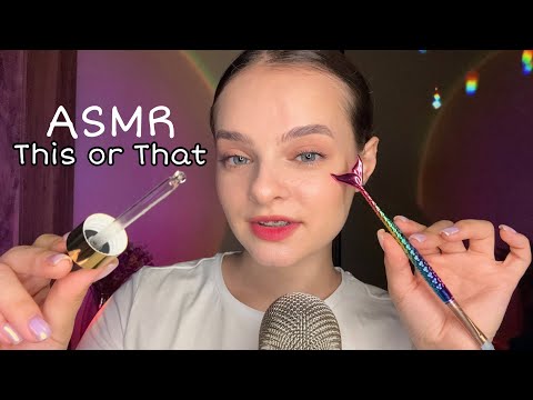ASMR This or That 😴 Tingly Triggers (mouth sounds, ice cream, chocolate, honey spoon)
